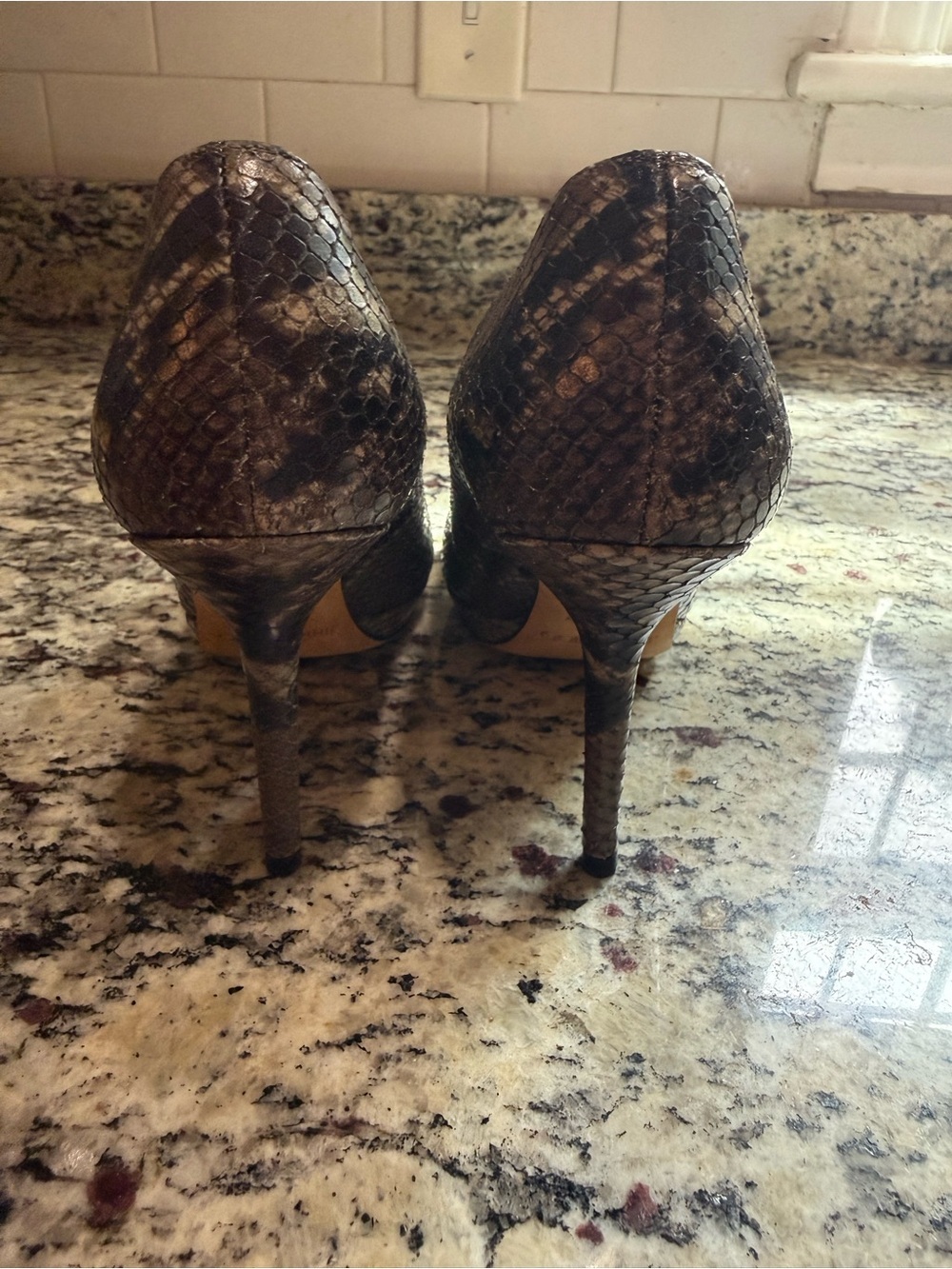 Jimmy Choo Python Pumps 37.5 - Picture 3 of 7